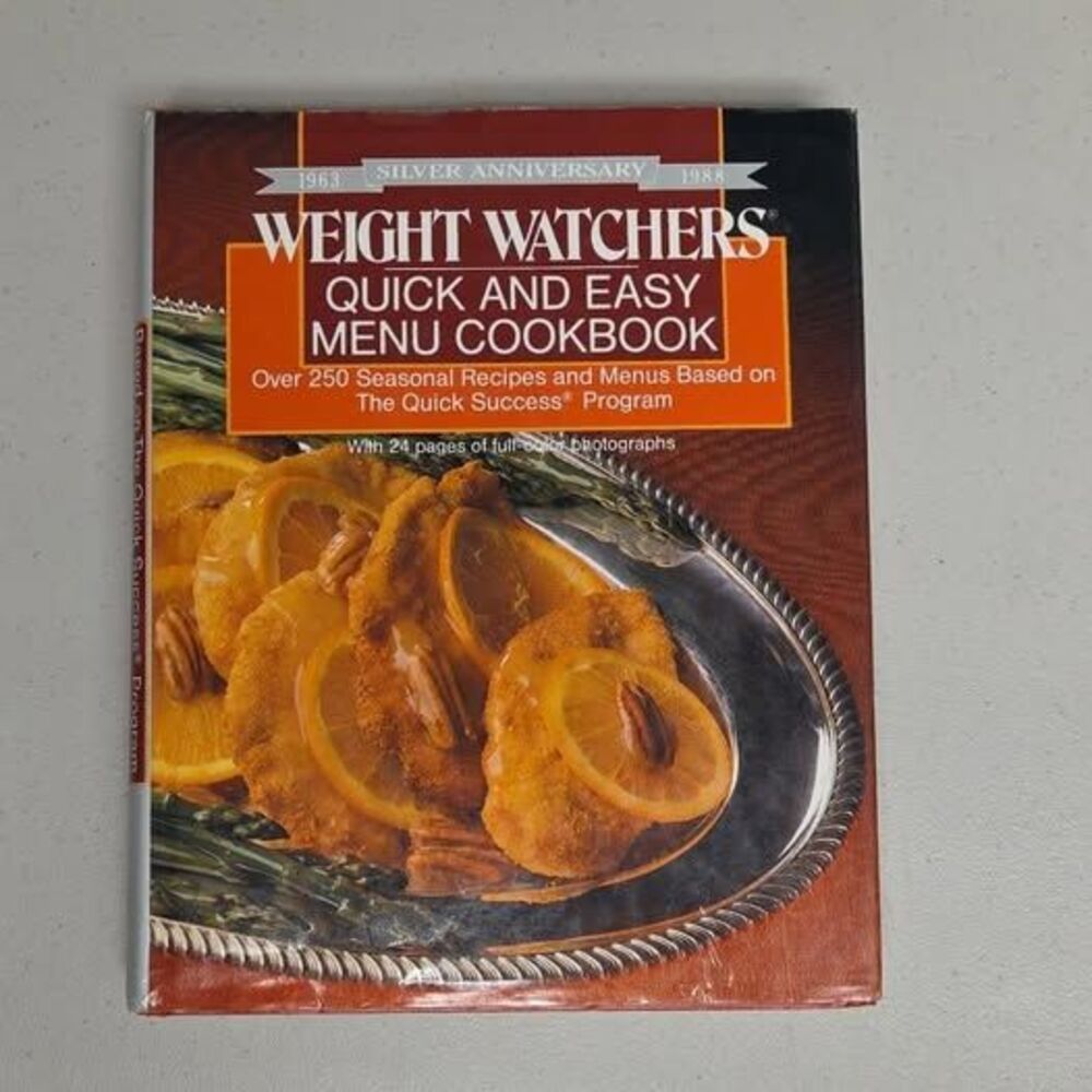 VTG Weight Watcher Menu Quick Easy Cookbook 250 Recipes Cook Book